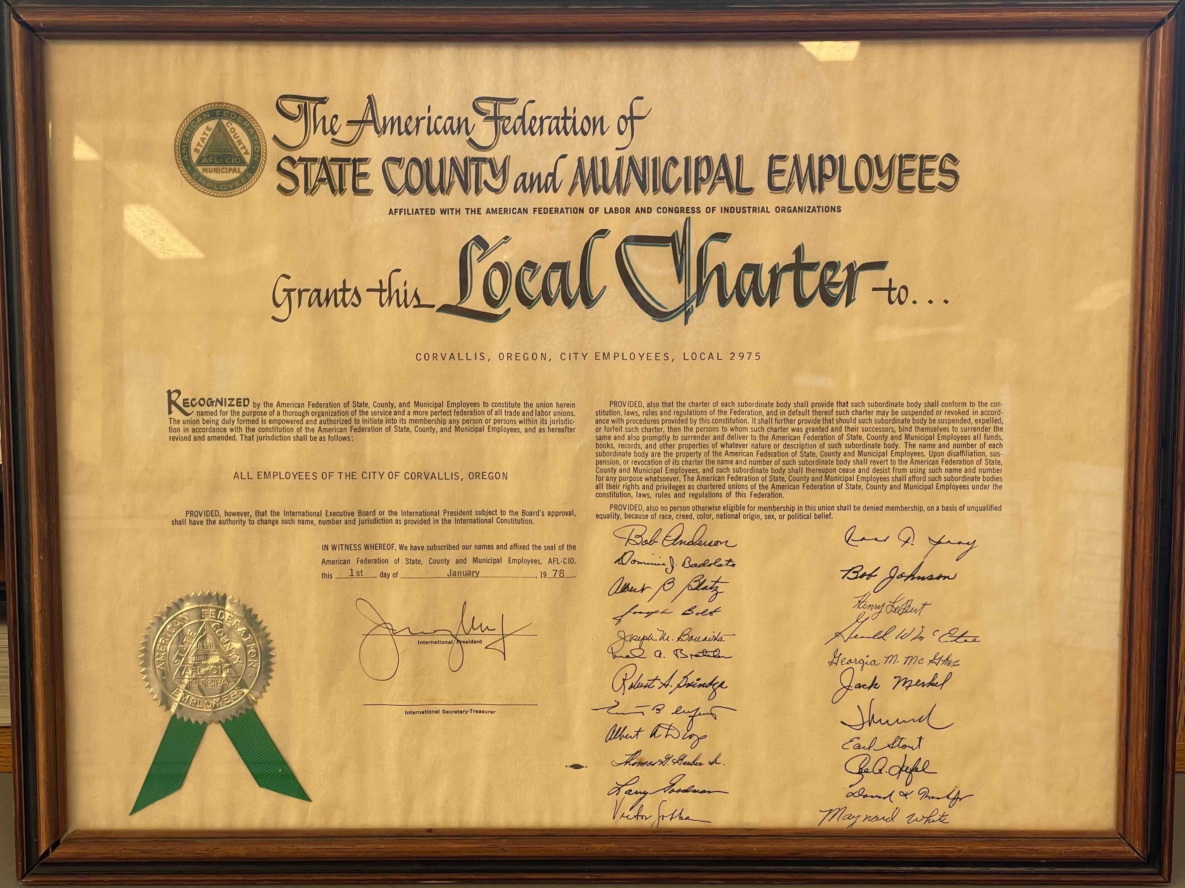 Local 2975 Charter